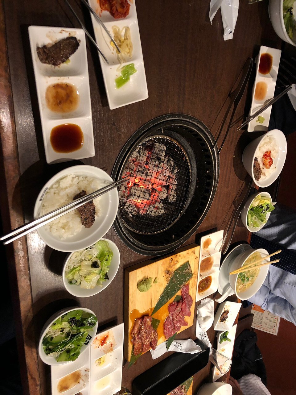 Charcoal fire grilled meat tavern Gyukaku Gotanda